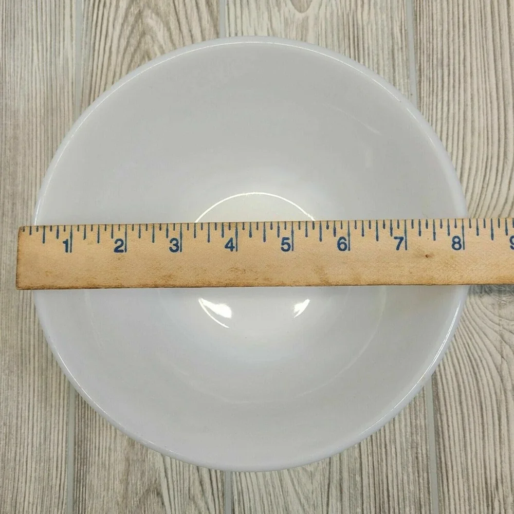 Federal Glass Mixing Bowl 8 Inch White Milk Glass‎ Oven Ware Vintage MCM